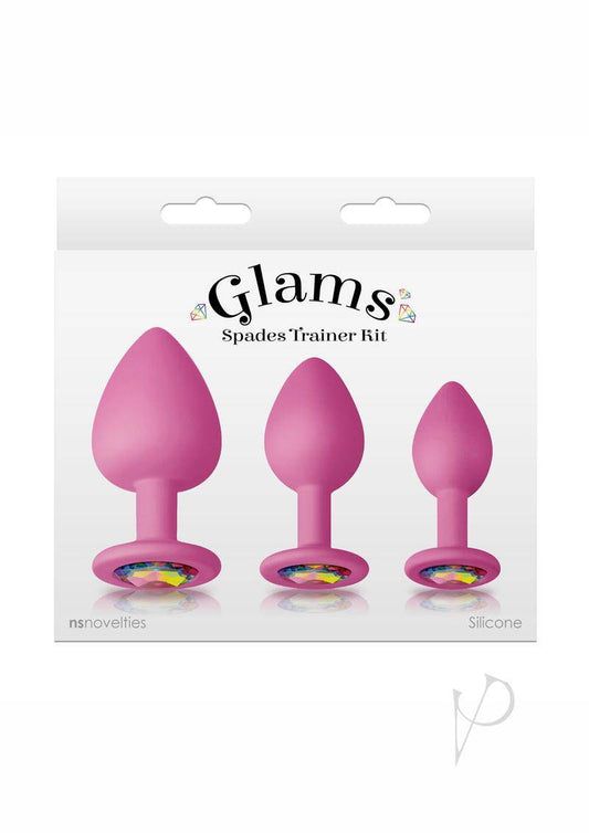 Glams Spades Trainer Kit Silicone Plugs 3pc - Pink