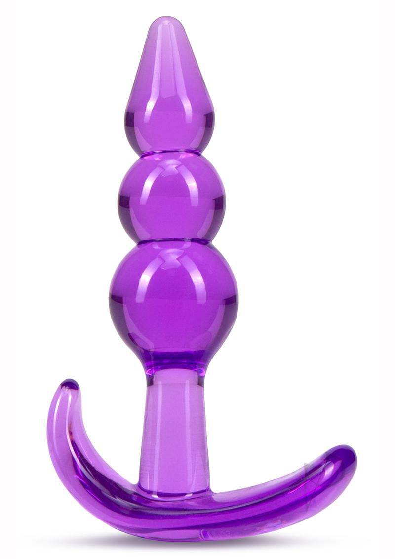 B Yours Triple Bead Anal Plug Purple - Chambre Rouge