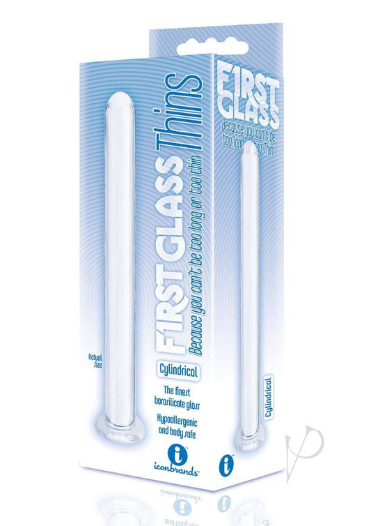 First Glass Thins Cylindrical Glass Plug - Clear