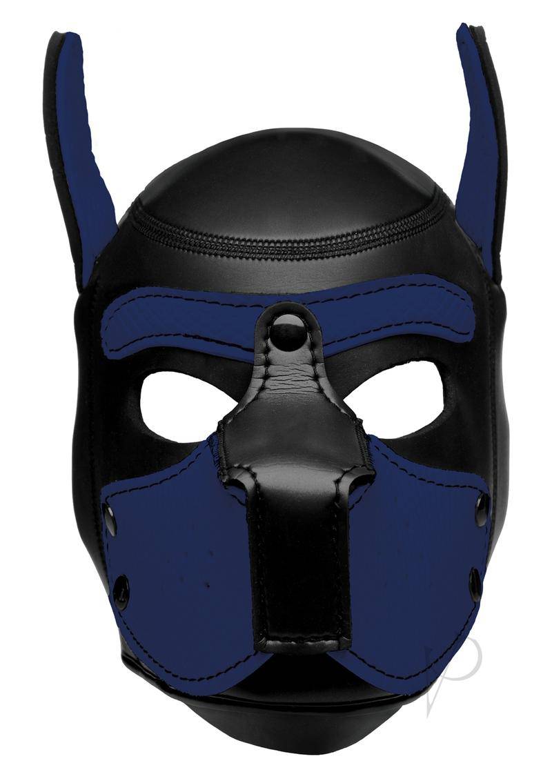 Master Series Neoprene Puppy Hood - Black and Blue