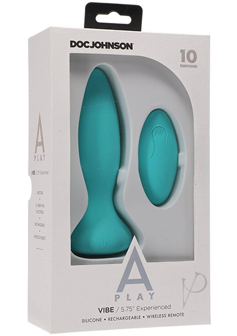 A-Play Vibe Experienced Anal Plug with Remote Control - Teal