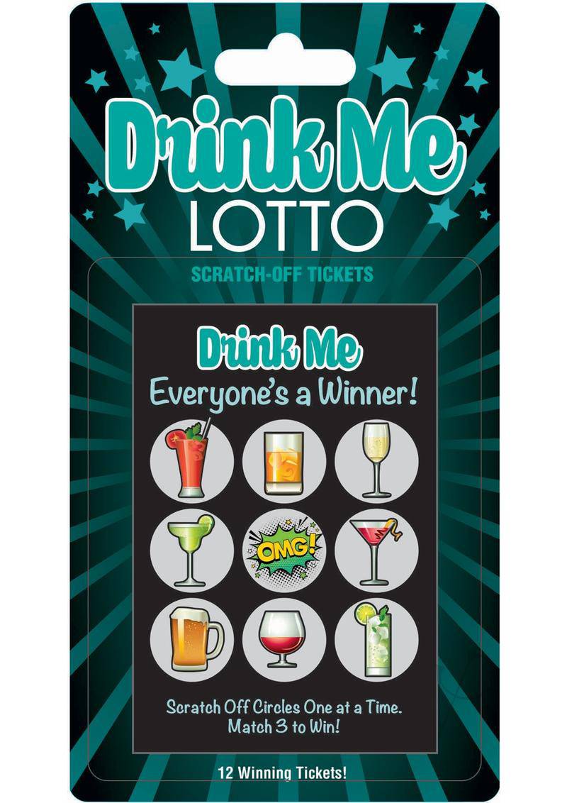 Drink Me Lotto Scratch Off Tickets (12 Per Pack)