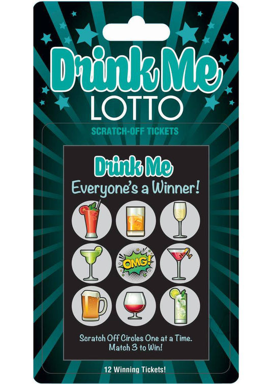 Drink Me Lotto Scratch Off Tickets (12 Per Pack)