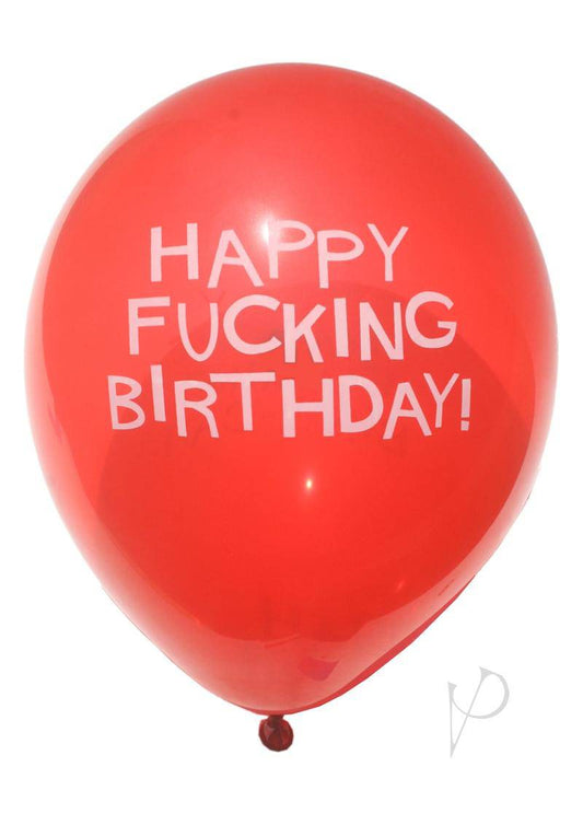 Candy Prints X-Rated Birthday Balloons Asssorted Colors (8 Per Bag)