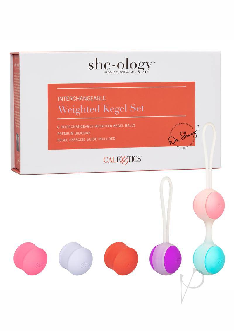 She-ology Interchangeable Weight Kegel Set - Multicolor