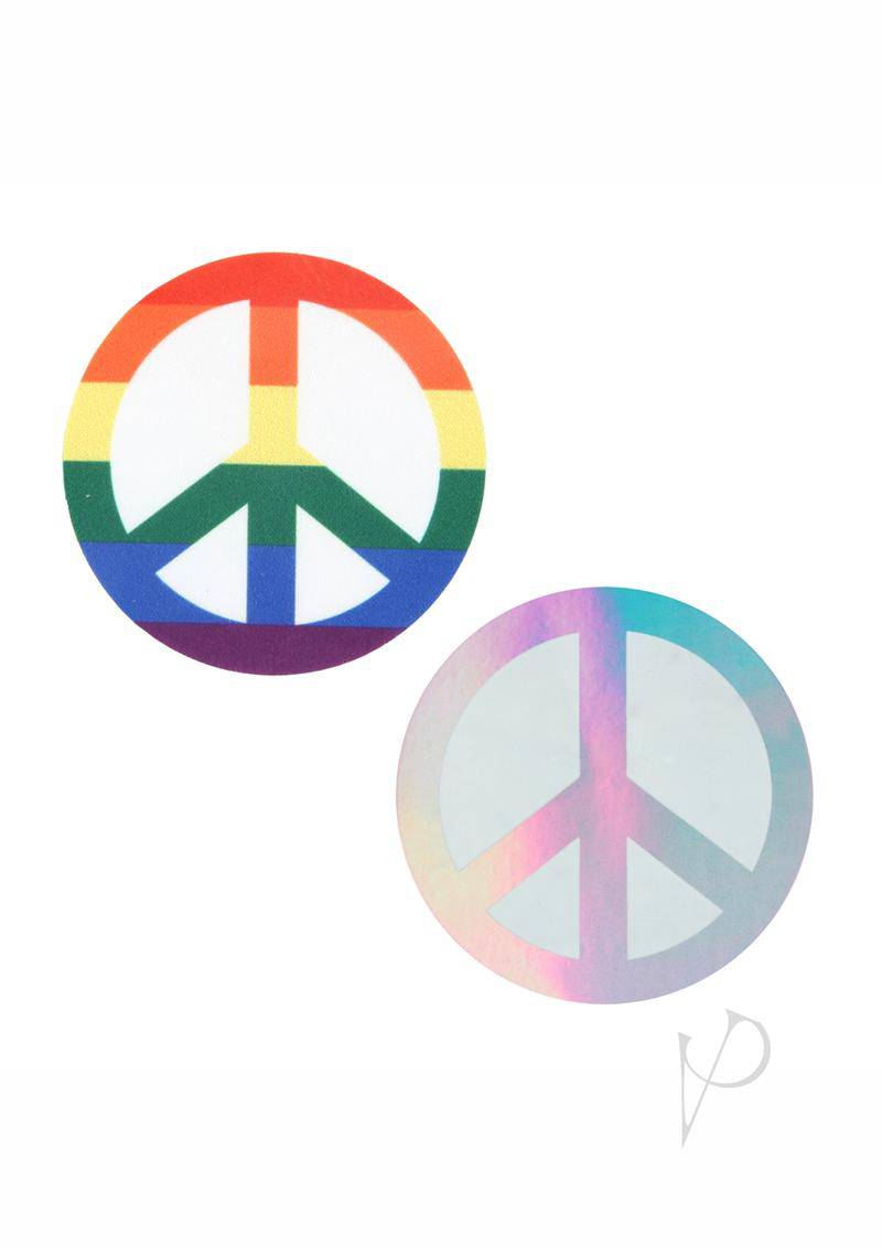 Peekaboo Pride Peace Signs Rainbow - Chambre Rouge