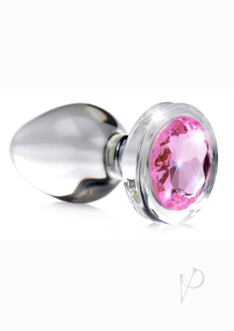 Booty Sparks Pink Gem Glass Anal Plug Md - Chambre Rouge