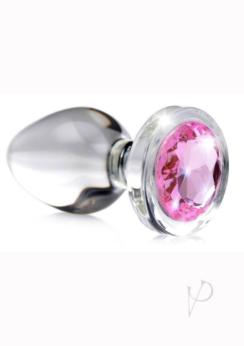 Booty Sparks Pink Gem Glass Anal Plug Sm - Chambre Rouge