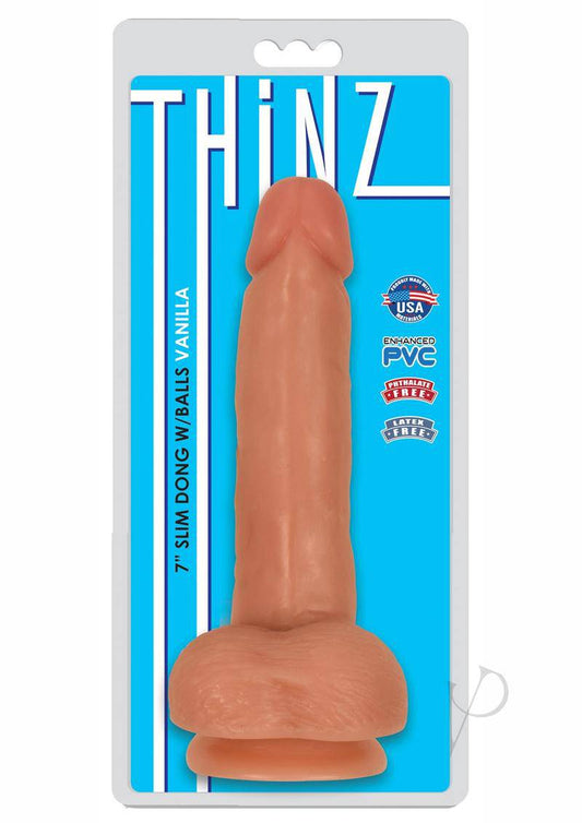 Thinz Slim Dong with Balls 7in - Vanilla