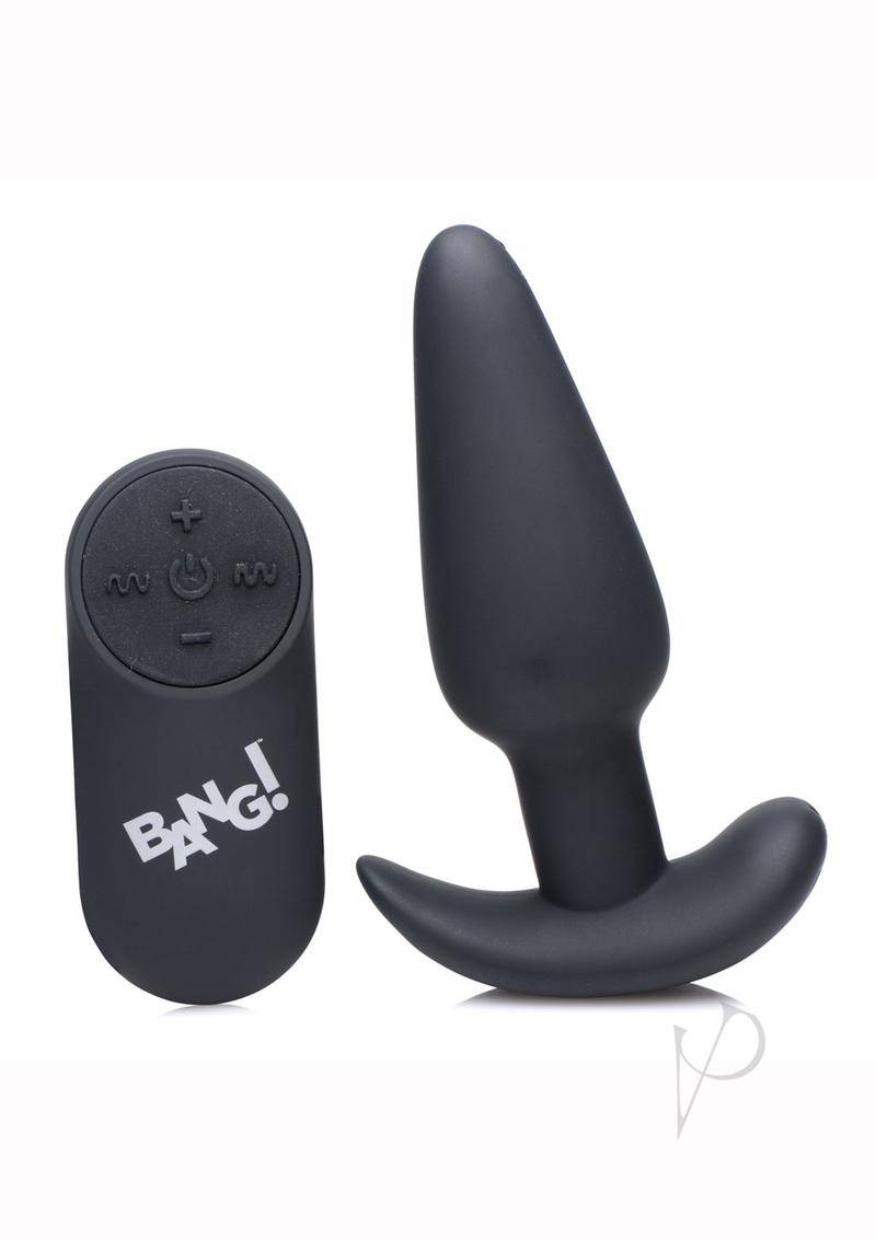 Bang 21x Vibe Butt Plug W/remote Black - Chambre Rouge