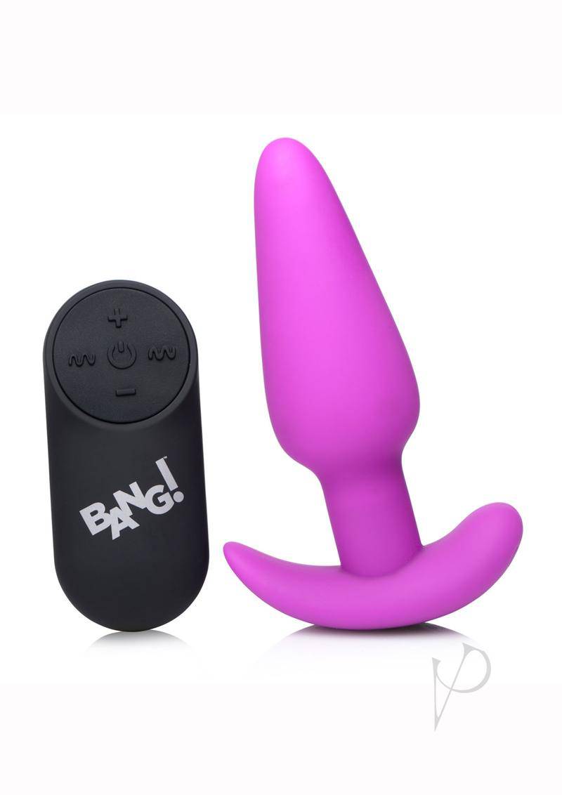 Bang 21x Vibe Butt Plug W/remote Purple - Chambre Rouge