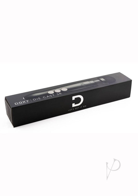 Doxy Die Cast 3R Wand Rechargeable Vibrating Body Massager - Matte Black