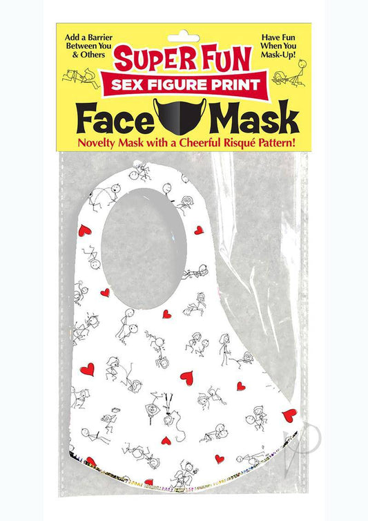 Super Fun Sex Position Mask - White/Black