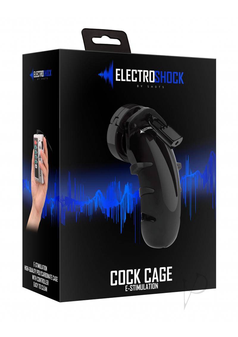 Electroshock Estim Cockcage Black - Chambre Rouge