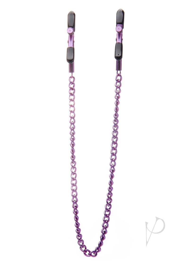 Ouch Adjustable Nipple Clamps Purple - Chambre Rouge