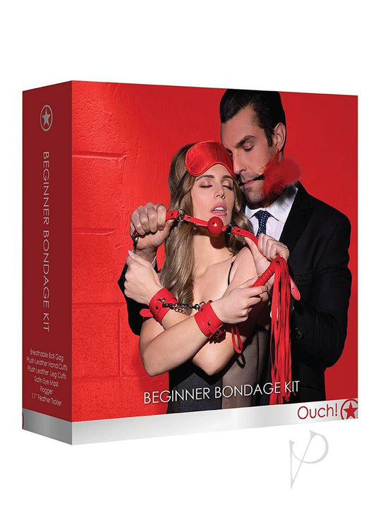 Ouch! Kits Beginners Bondage Kit 6pc - Red