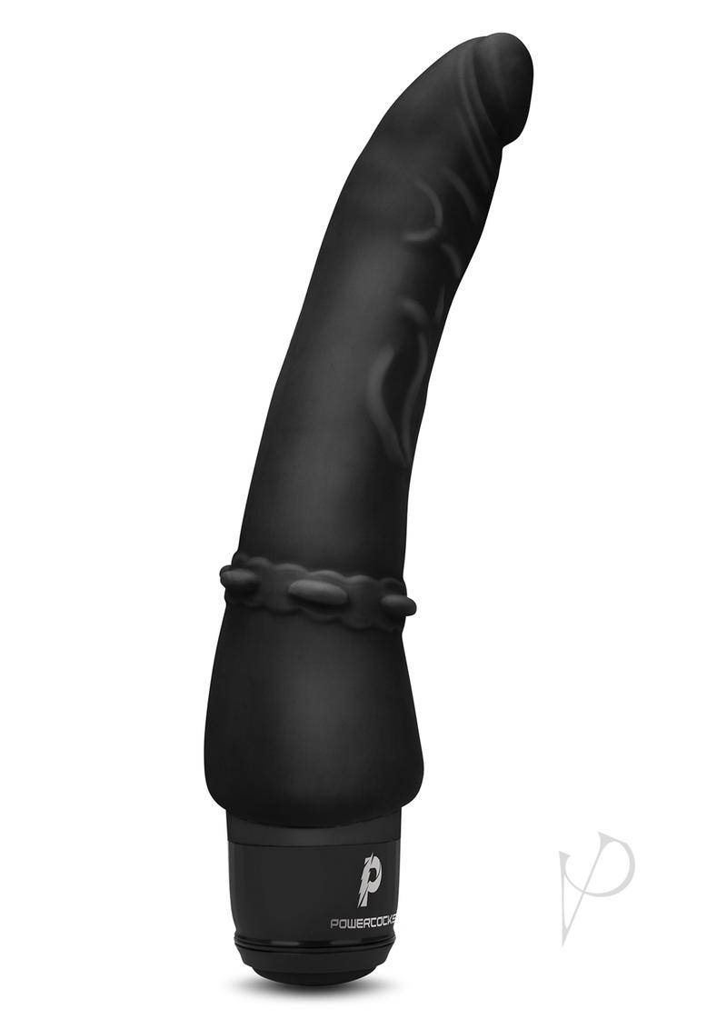 Pc Slim Anal Realistic Vibrator 7 Black - Chambre Rouge