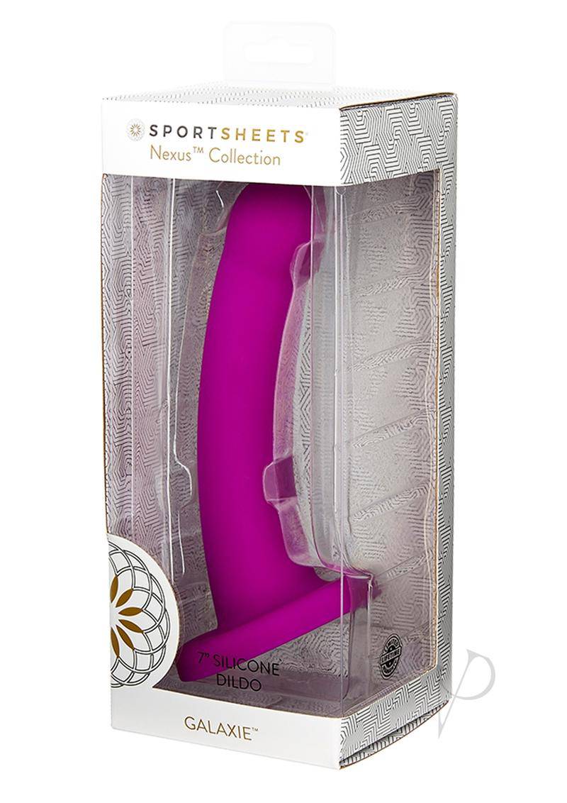 Nexus Collection By Sportsheets GALAXIE Silicone Dildo 7in - Purple