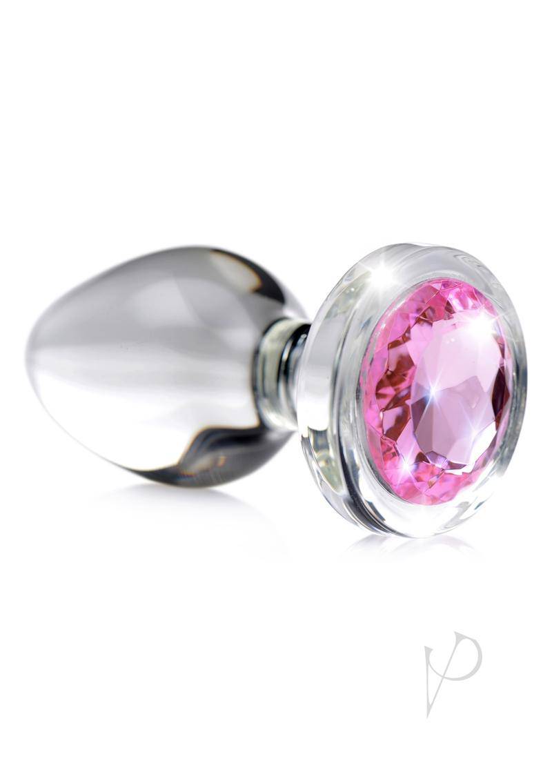 Booty Sparks Pink Gem Glass Plug Lg - Chambre Rouge