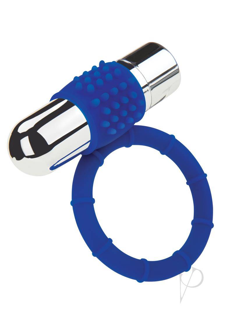 Zolo Rechargeable Vibe Cock Ring Navy - Chambre Rouge