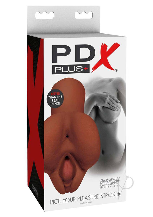 PDX Plus Pick Your Pleasure Stroker - Chocolate