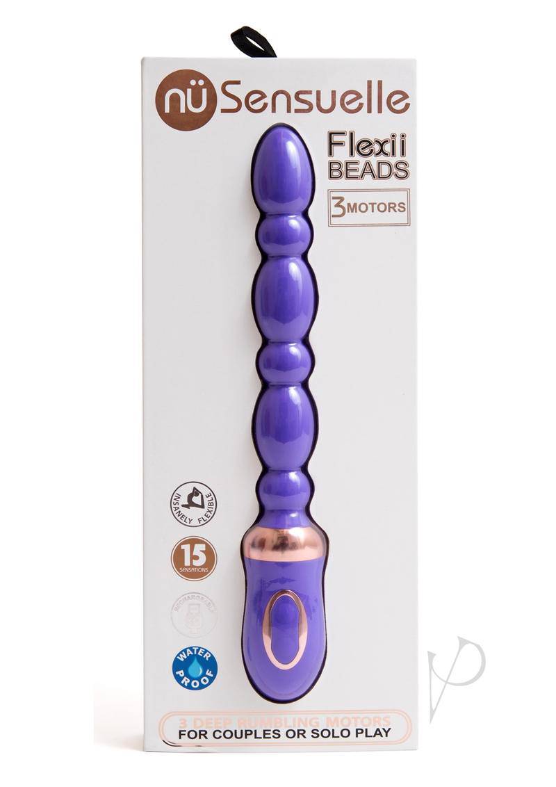 Sensuelle Flexii Beads Silicone Rechargeable Probe - Ultra Violet