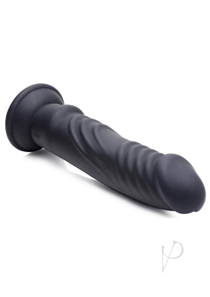 Zeus Vibe and Estim Dildo W/remote Black - Chambre Rouge