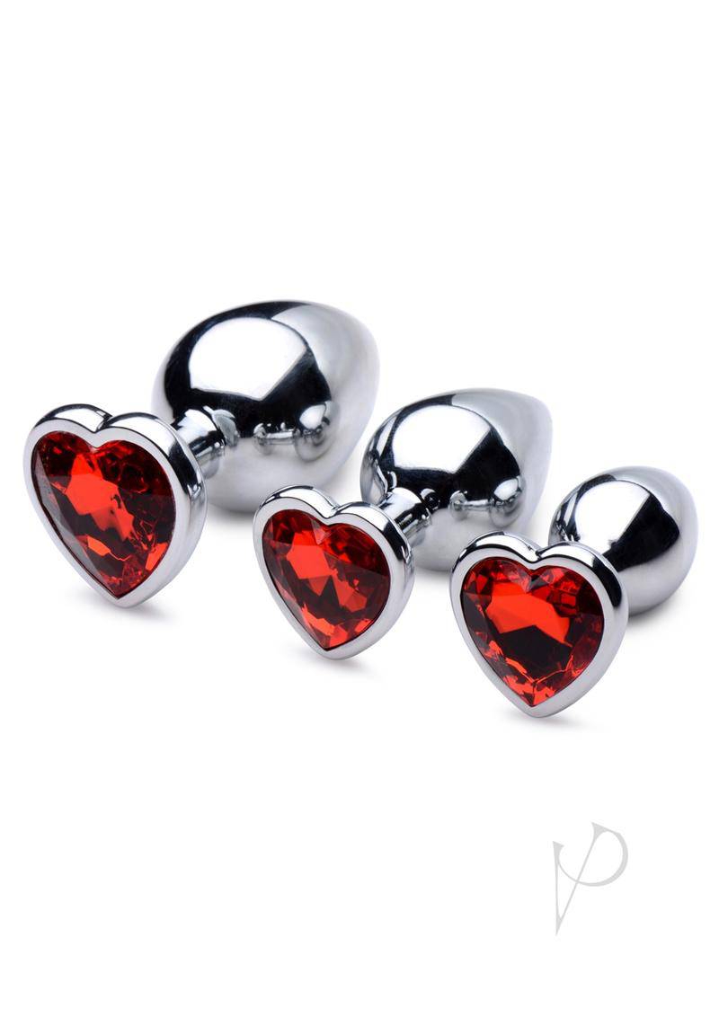 Booty Sparks Red Heart Plug Set - Chambre Rouge