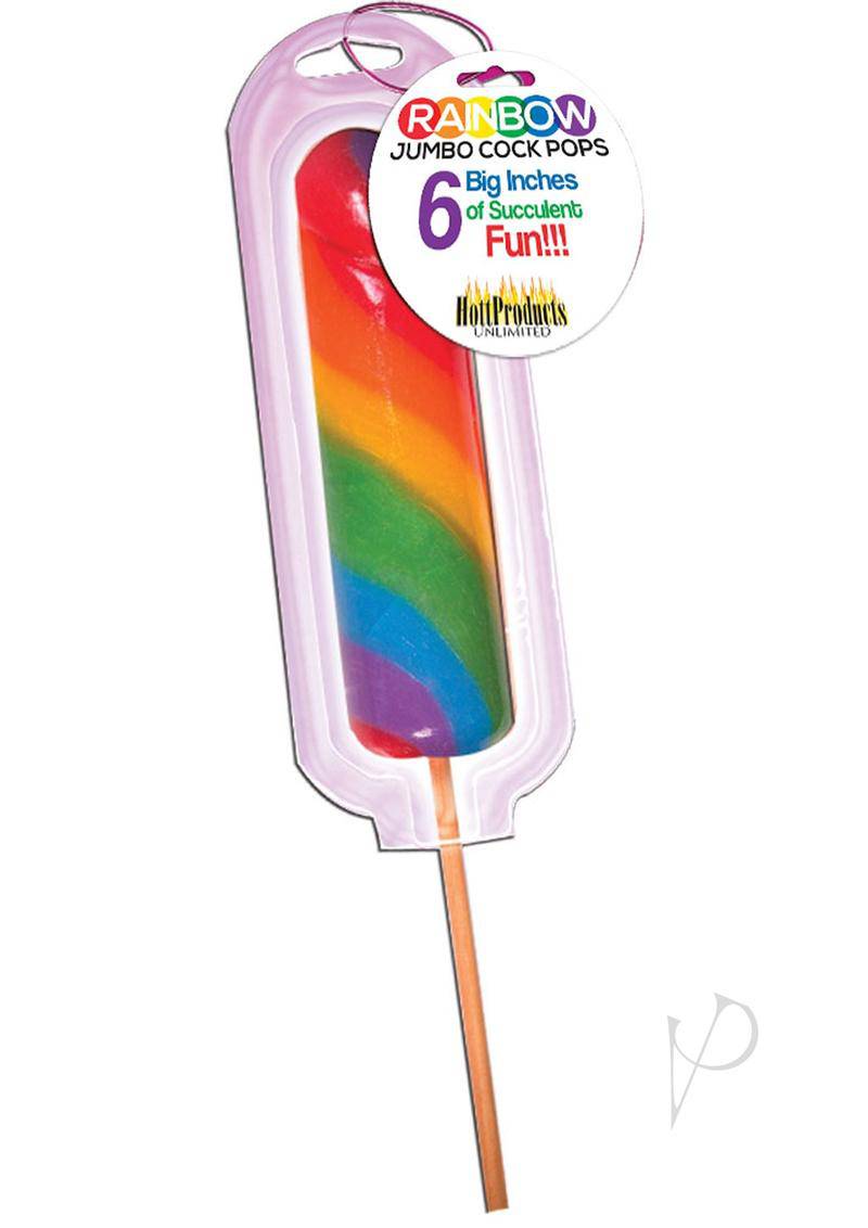 Rainbow Jumbo Cock Lolipop