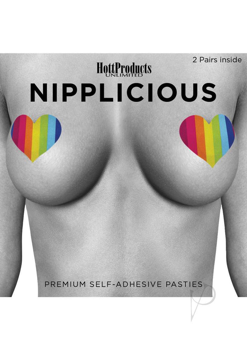 NIPPLICIOUS Rainbow Nipple Pasties - 2 Pairs