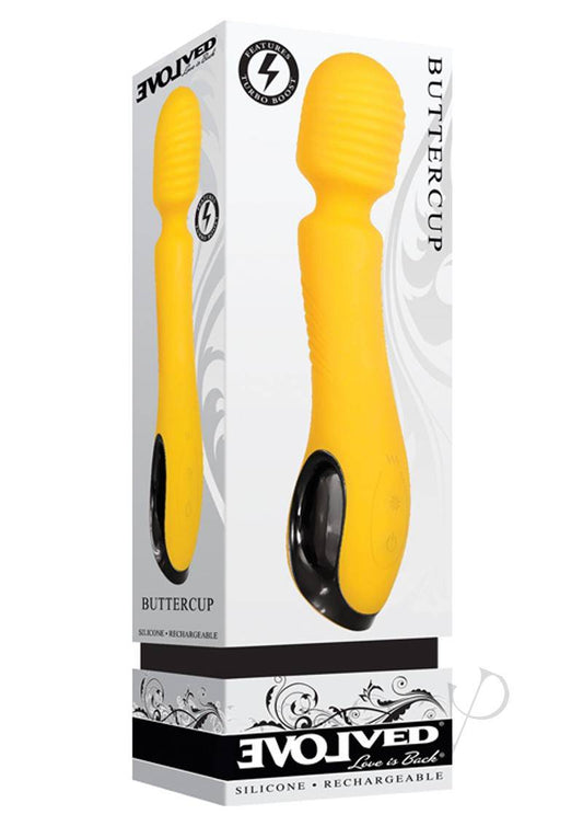 Buttercup Silicone Rechargeable Wand Massager - Yellow