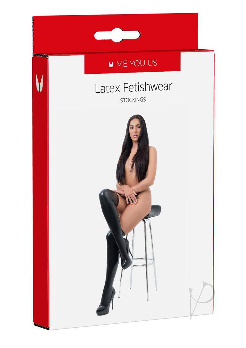 ME YOU US Latex Stockings - Large - Black