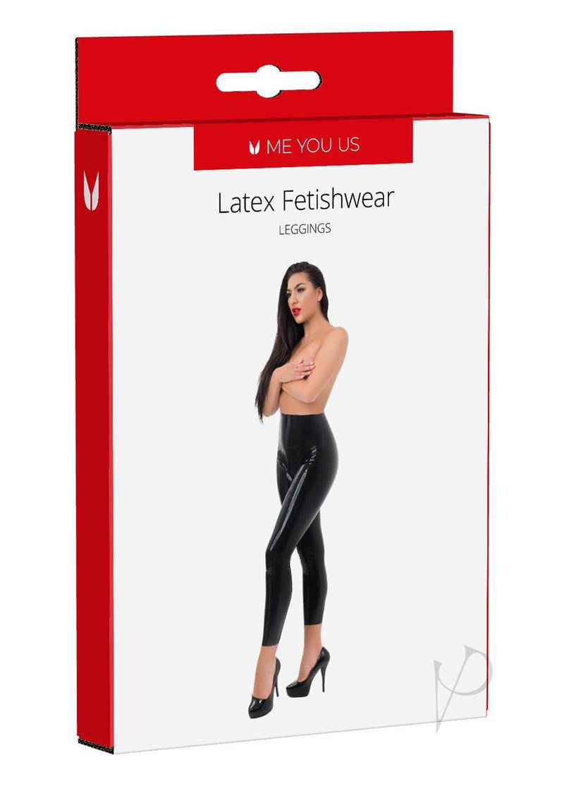 ME YOU US Latex Leggings - Small - Black