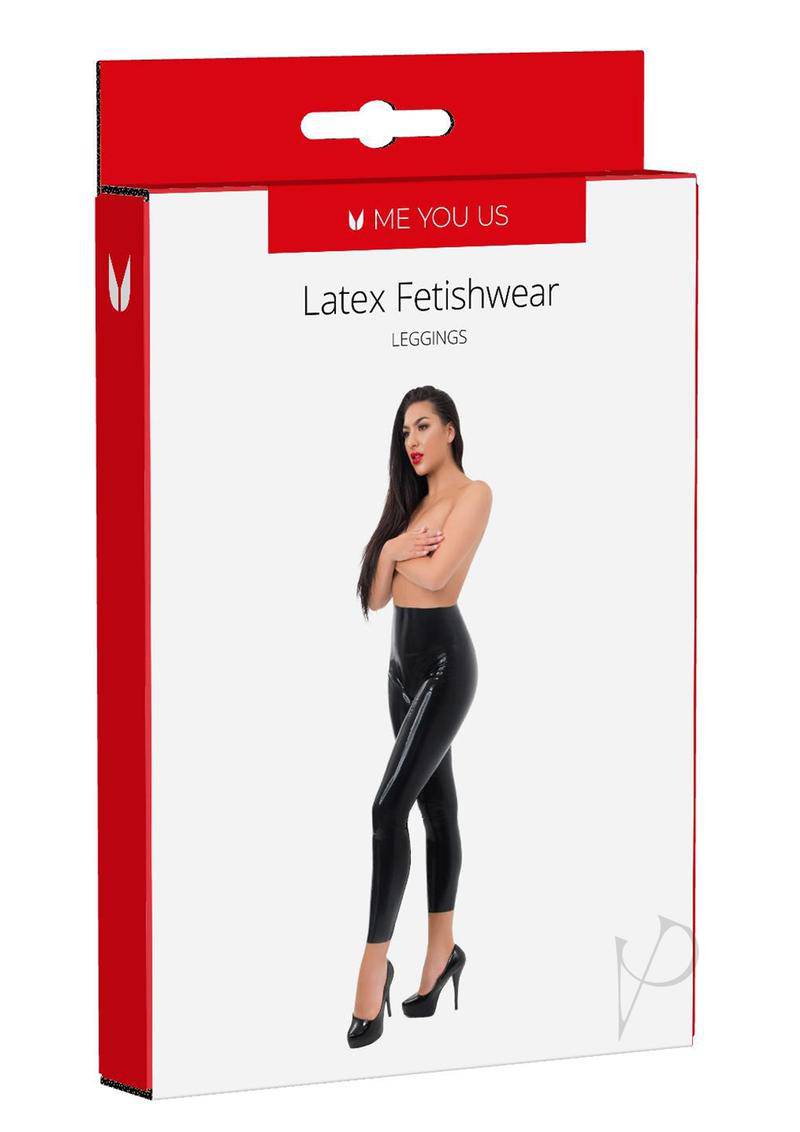 ME YOU US Latex Leggings - Medium - Black