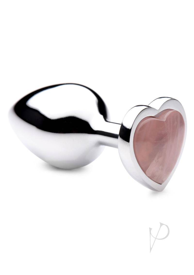 Booty Sparks Rose Quartz Heart Md Plug - Chambre Rouge