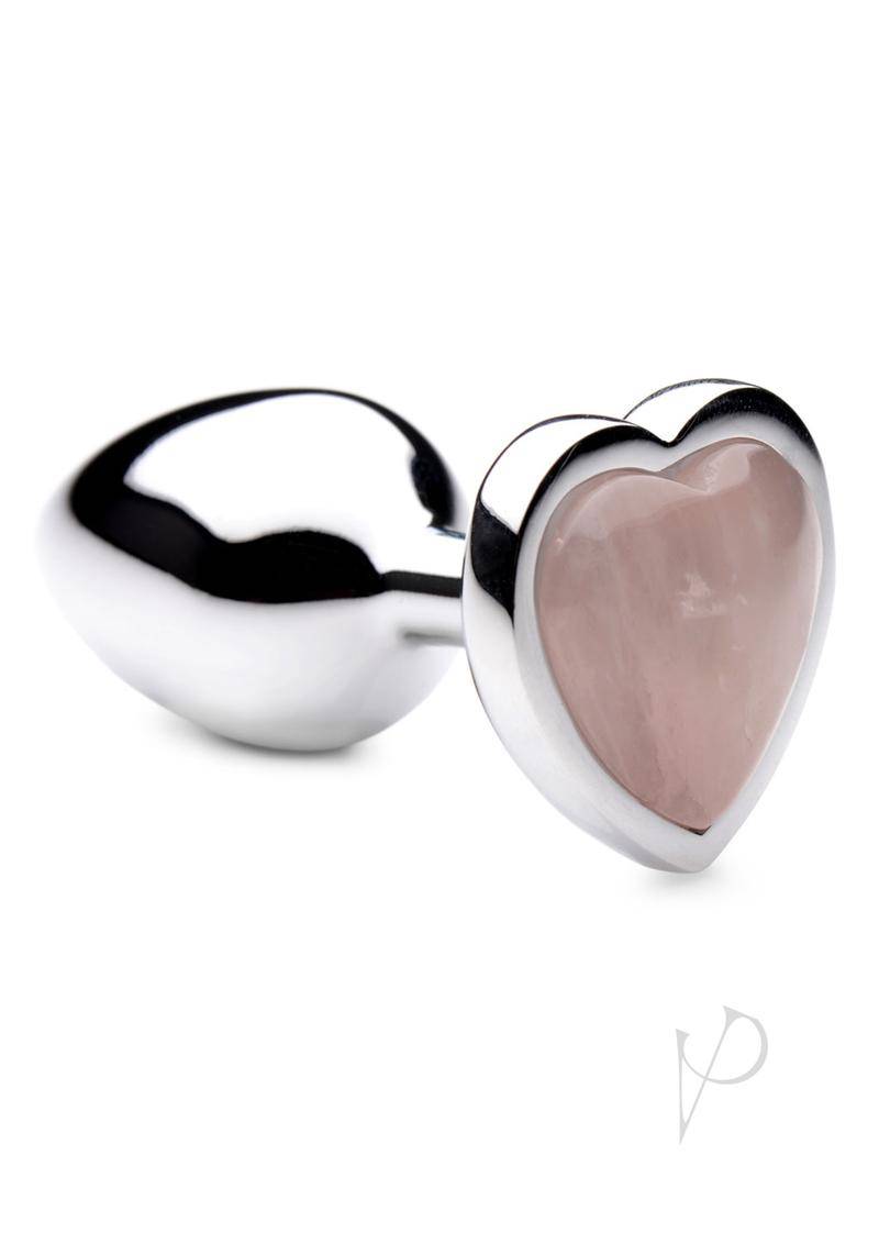 Booty Sparks Rose Quartz Heart Sm Plug - Chambre Rouge