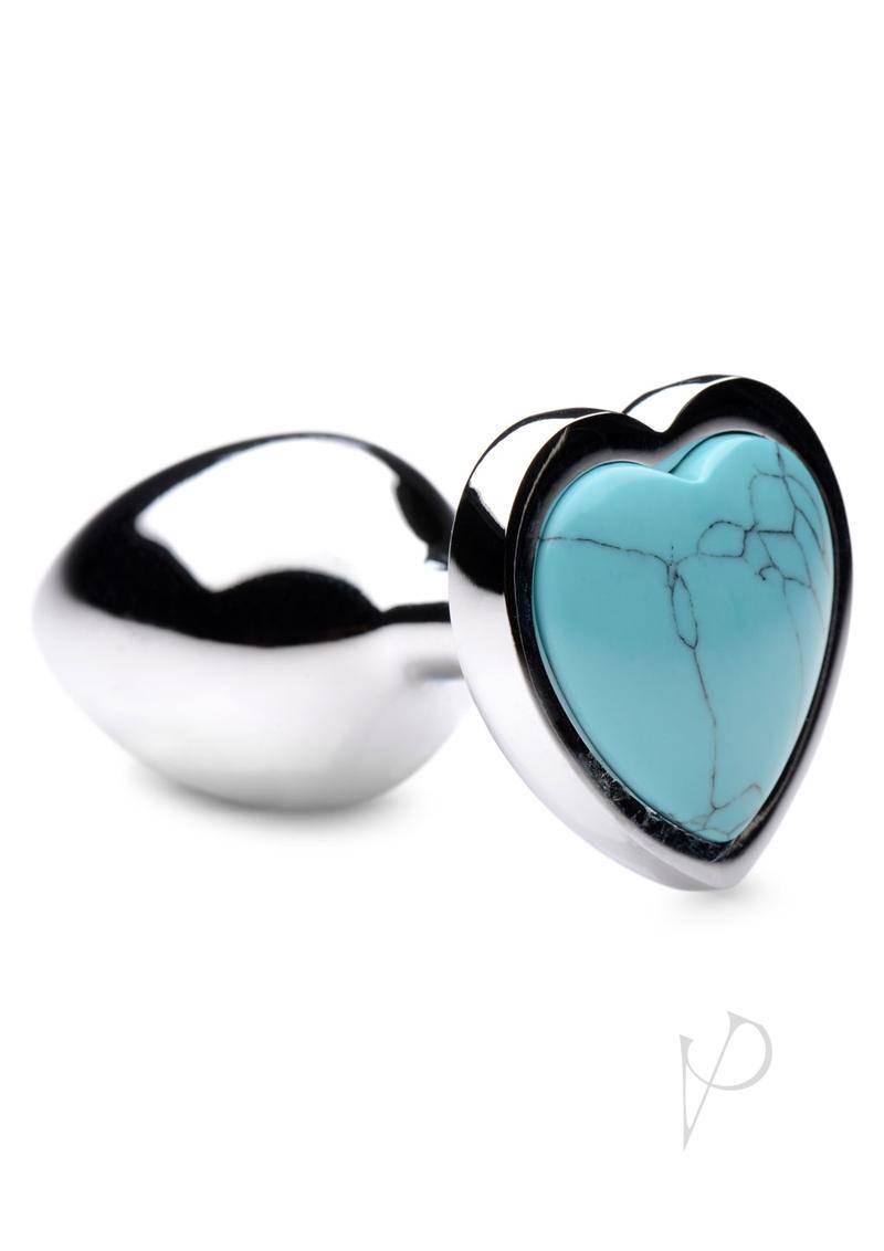 Booty Sparks Turquoise Heart Sm Plug - Chambre Rouge