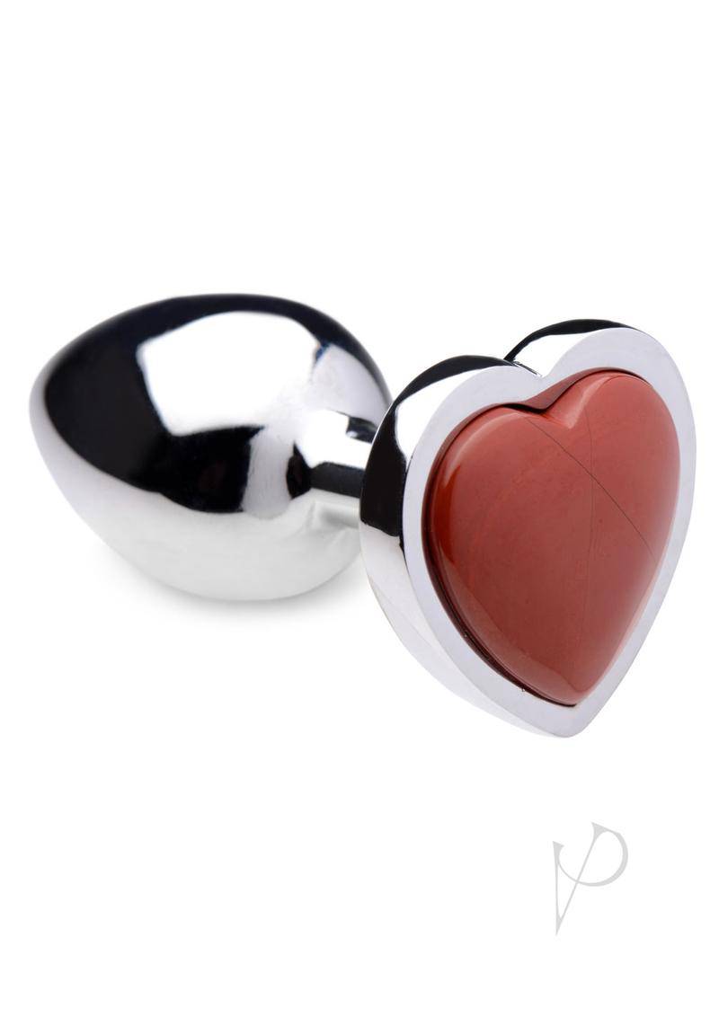 Booty Sparks Red Jasper Heart Sm Plug - Chambre Rouge