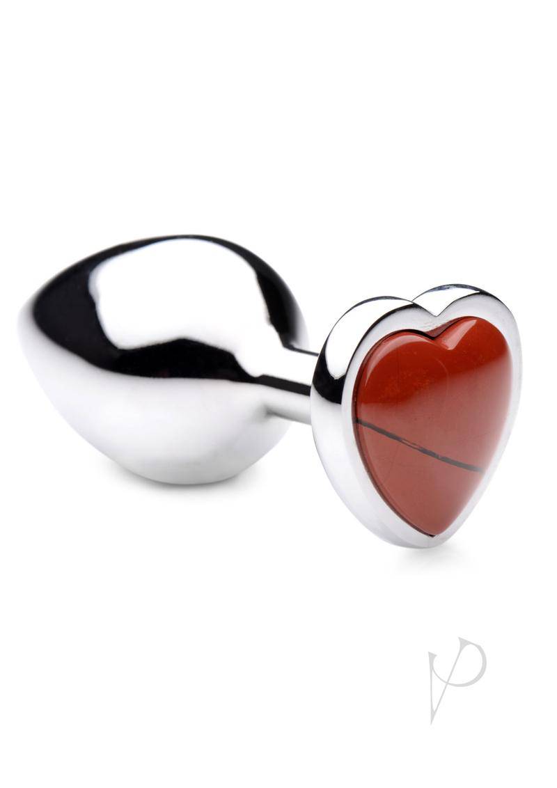 Booty Sparks Red Jasper Heart Md Plug - Chambre Rouge