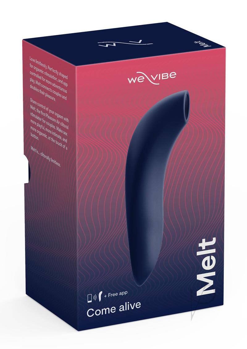 We-Vibe Melt Pleasure Air Rechargeable Silicone Clitoral Stimulator - Midnight Blue