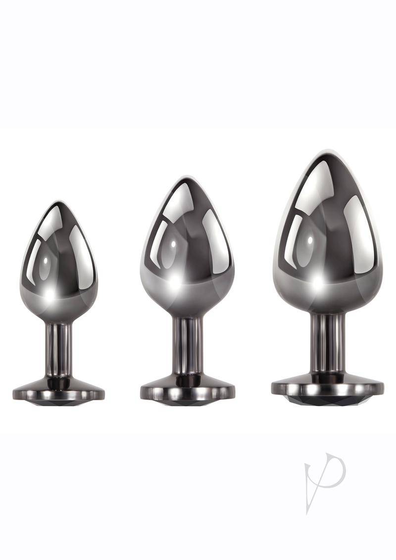 Black Gem Anal Plug Set - Chambre Rouge