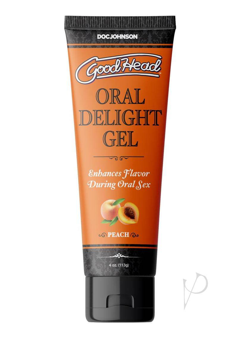 GoodHead Oral Delight Gel Flavored Peach 4oz - Bulk