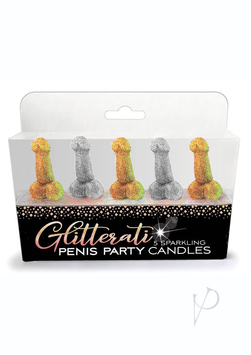 Glitterati Party Candles (5 Pack) - Gold/Silver