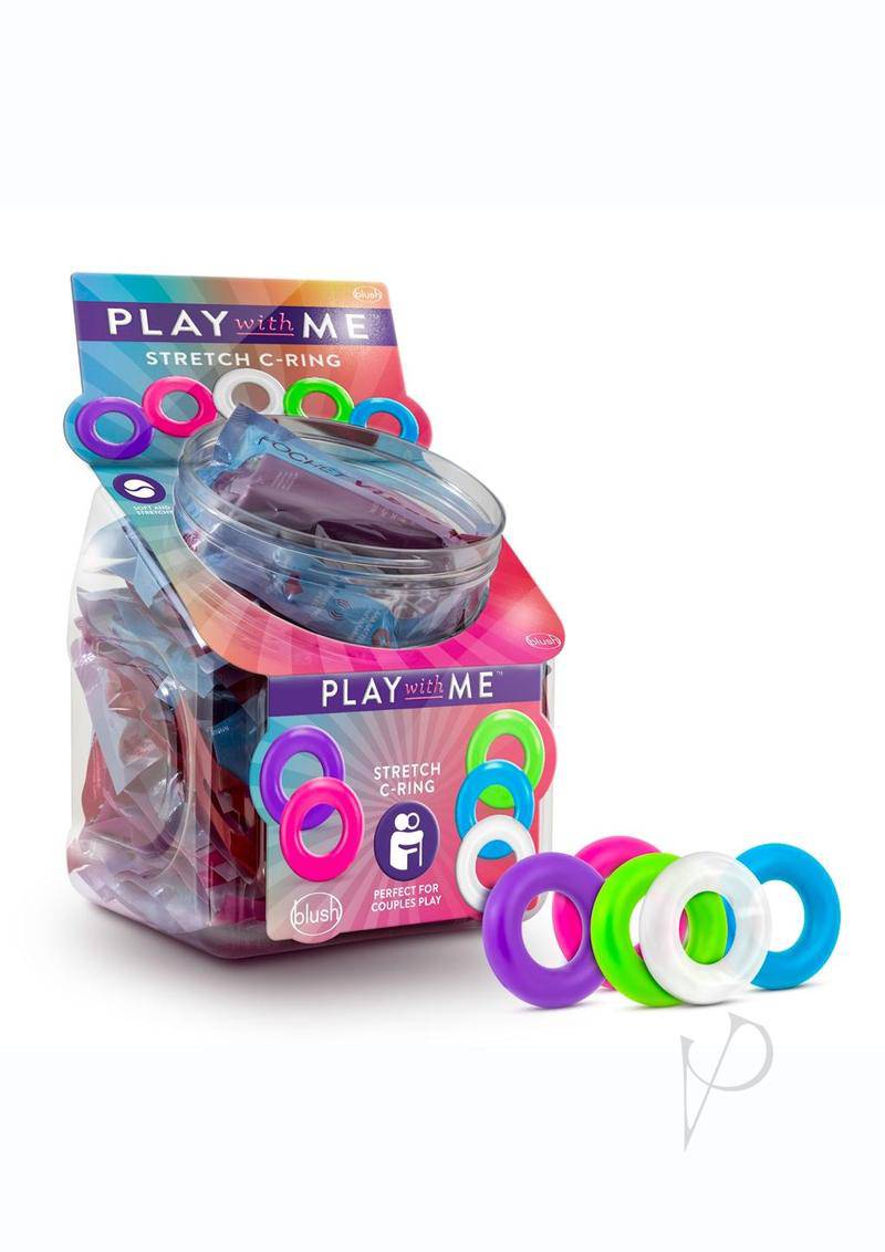 Play with Me Stretch C-Ring Assorted Colors (50 per bowl)