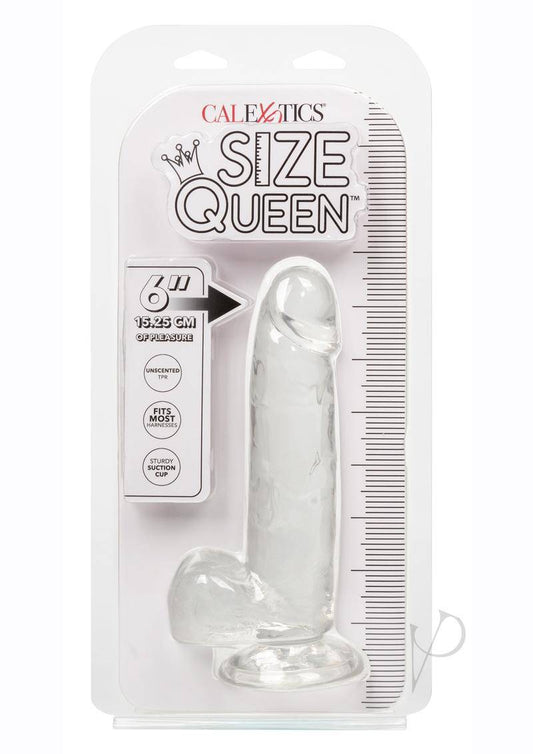 Size Queen Dildo 6in - Clear