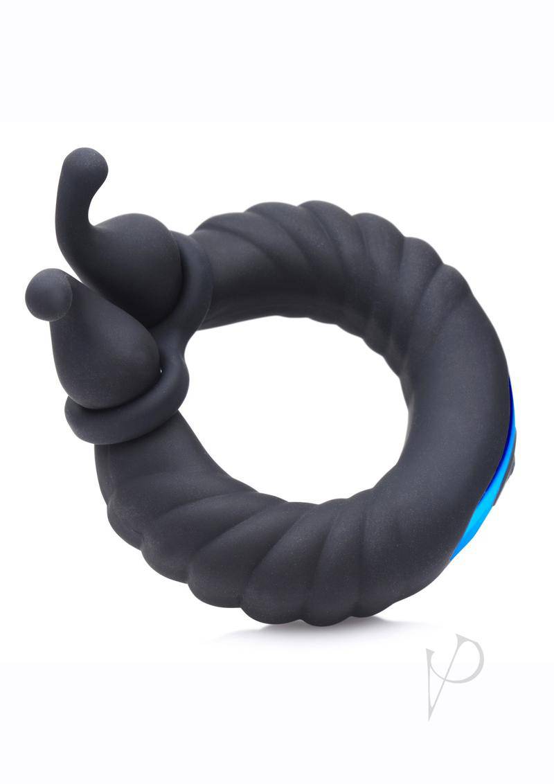 T4m 10x Cock Cobra Dual Cock Ring Blk - Chambre Rouge