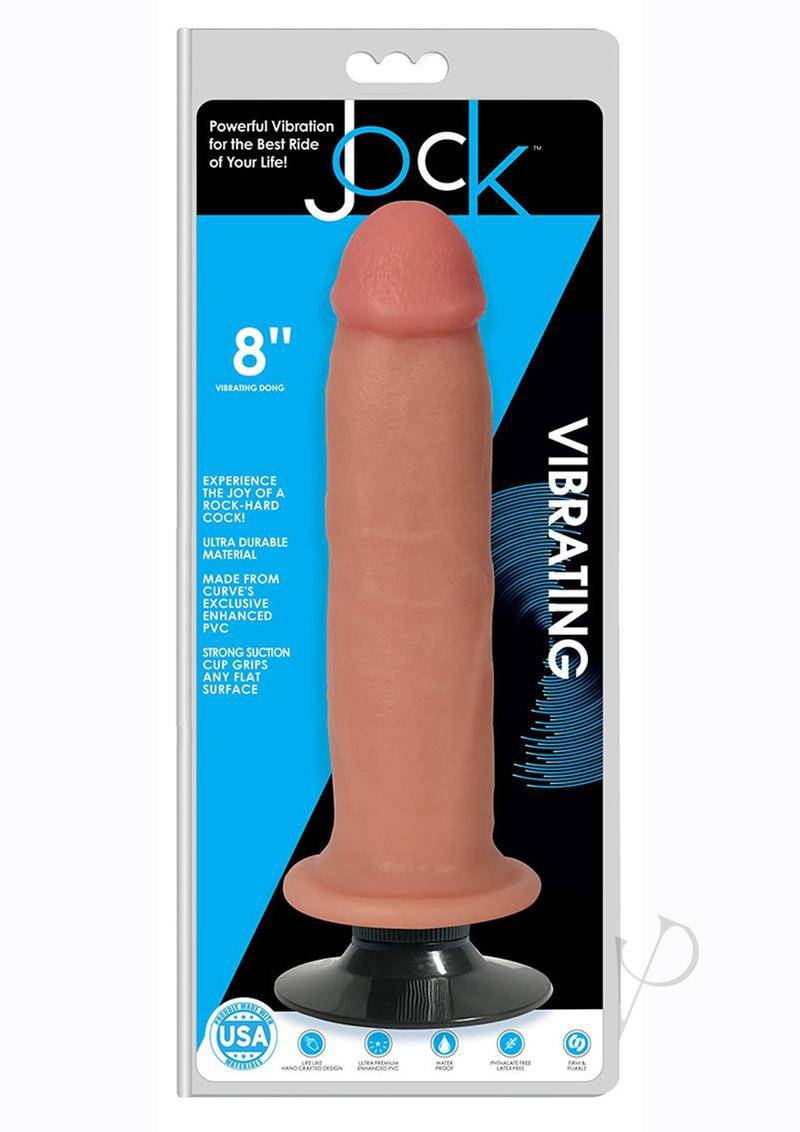 JOCK Vibrating Dildo 8in - Vanilla