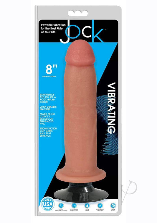 JOCK Vibrating Dildo 8in - Vanilla