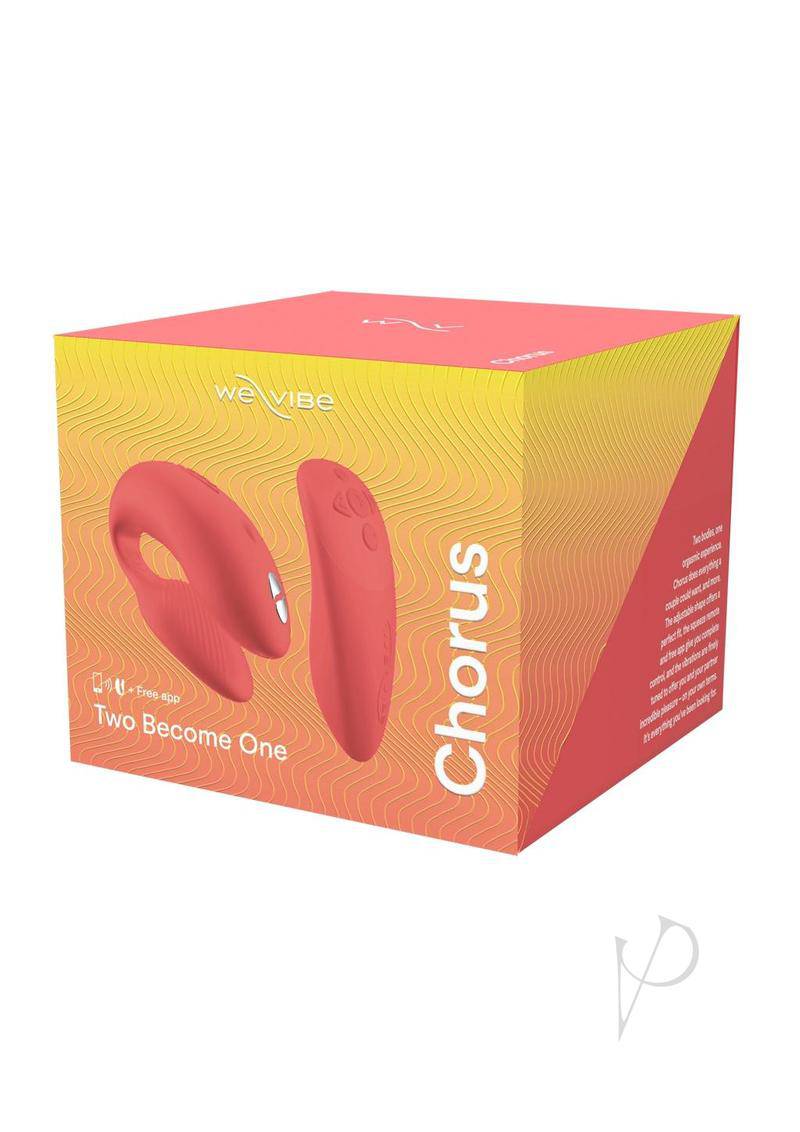 We-Vibe Chorus Rechargeable Couples Vibrator with Squeeze Control - Crave Coral