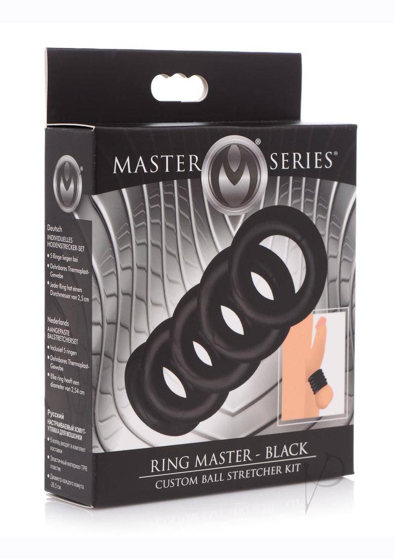 Master Series Ring Master Ball Stretching Kit (6 piece kit) - Black